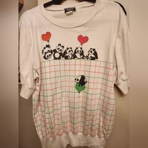 White Panda Graphic Shirt